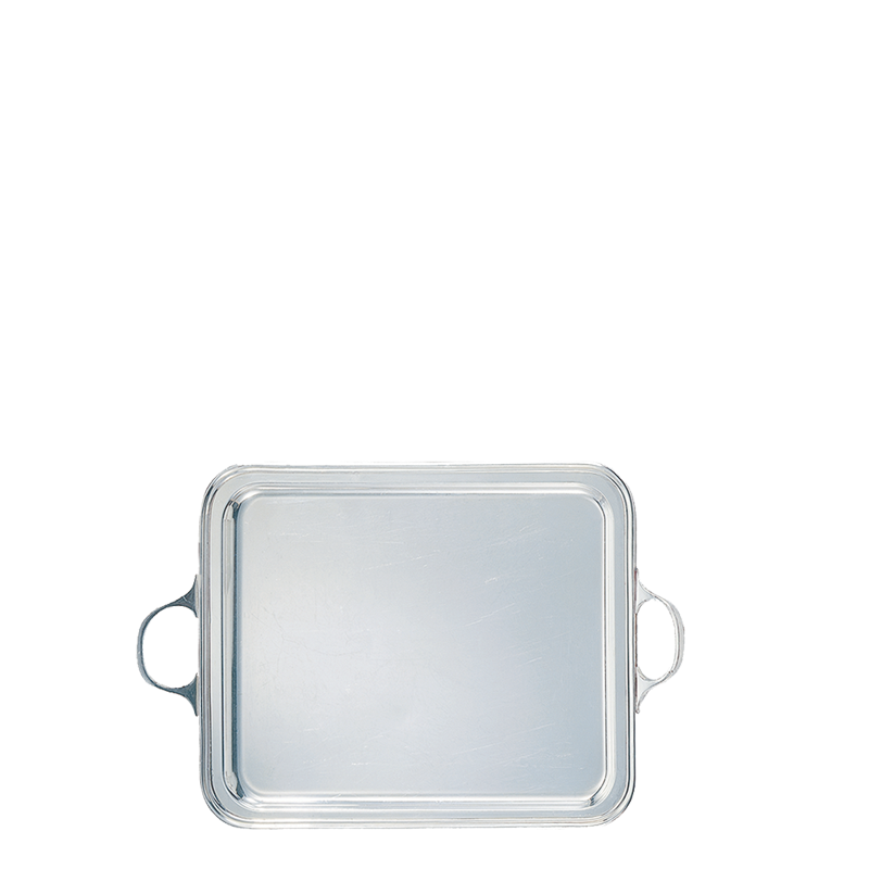 Silver Tray with Handles 40 X 51 cm