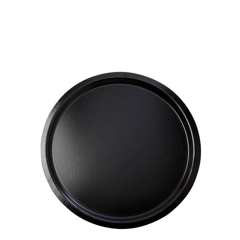 Black Non-Slip Tray Ø 37 cm