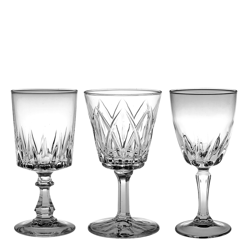 Vintage cristal wine glass Ø 6-9 cm H 12-15 cm 15-20 cl