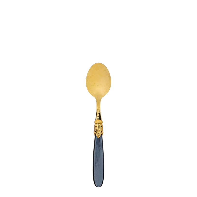 Black and Gold Mother of Pearl Teaspoon