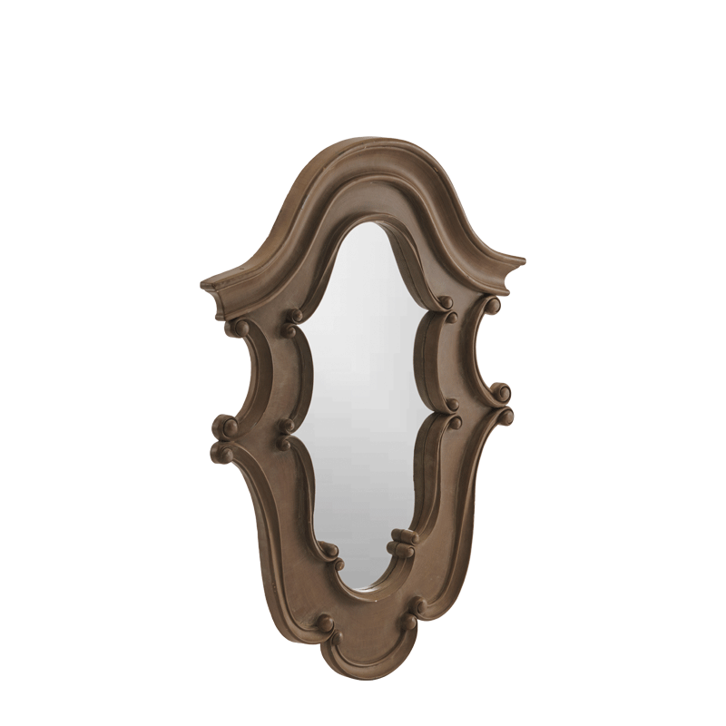 Baroque Mirror in Taupe