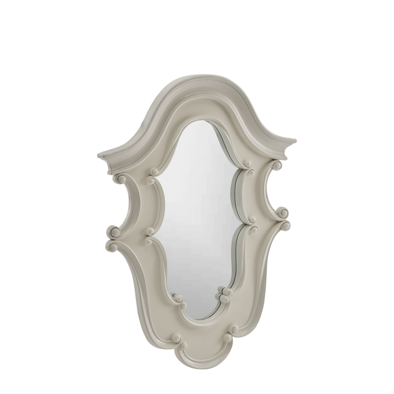 Baroque Mirror in white