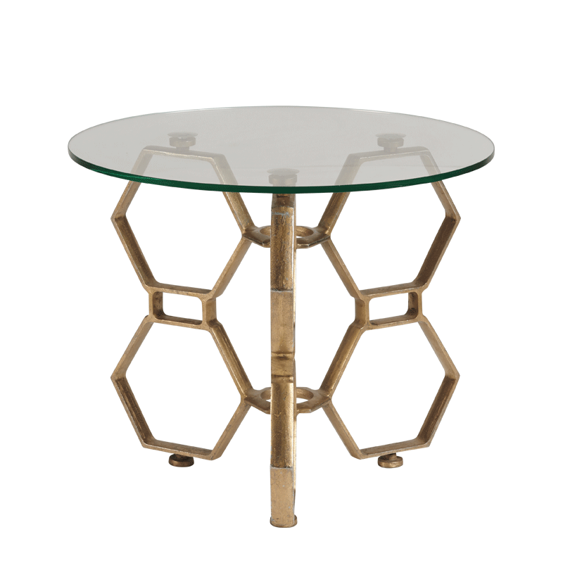 Tide Coffee Table with Clear Crystal Top