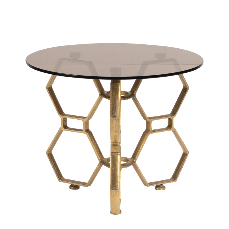 Tide Coffee Table with Bronze Crystal Top
