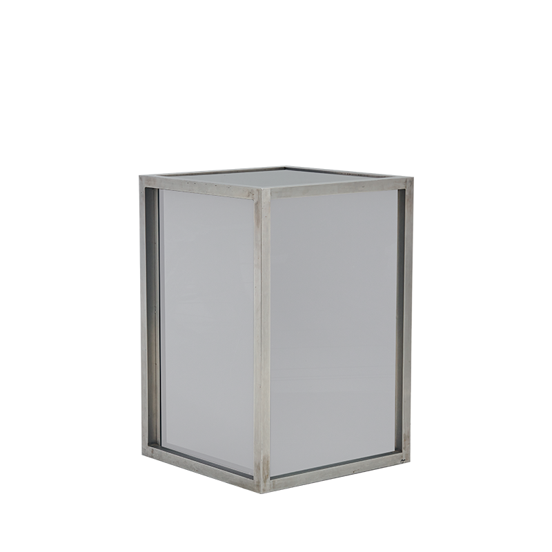 Unico Square Bar Unit - Stainless Steel Frame - White Panels