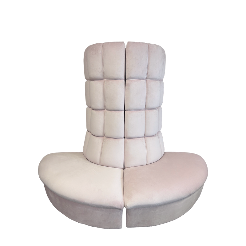 Fulcro Bourne Sofa in Pink Velvet