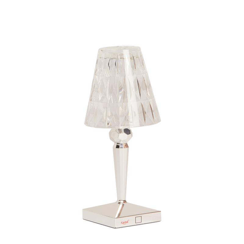 Chrome Battery Lamp