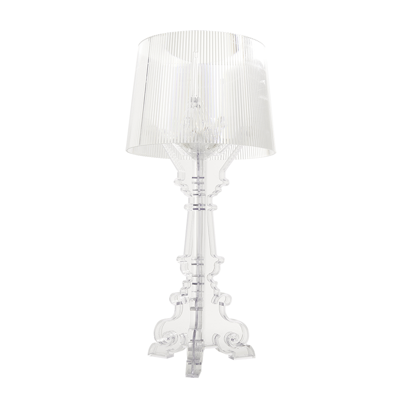 Clear Bourgie Candle Lamp