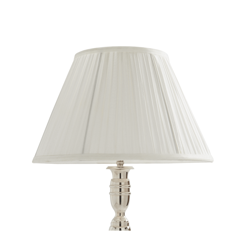 Pleated Lamp Shade in White 14