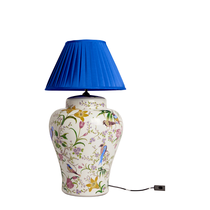 Bird Lamp in Blue
