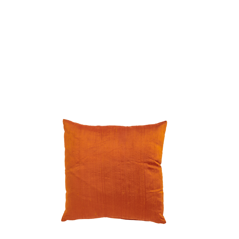 Orange Silk Cushion