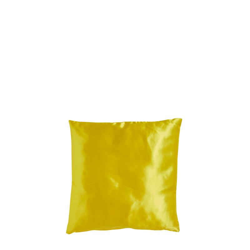 Yellow Satin Cushion
