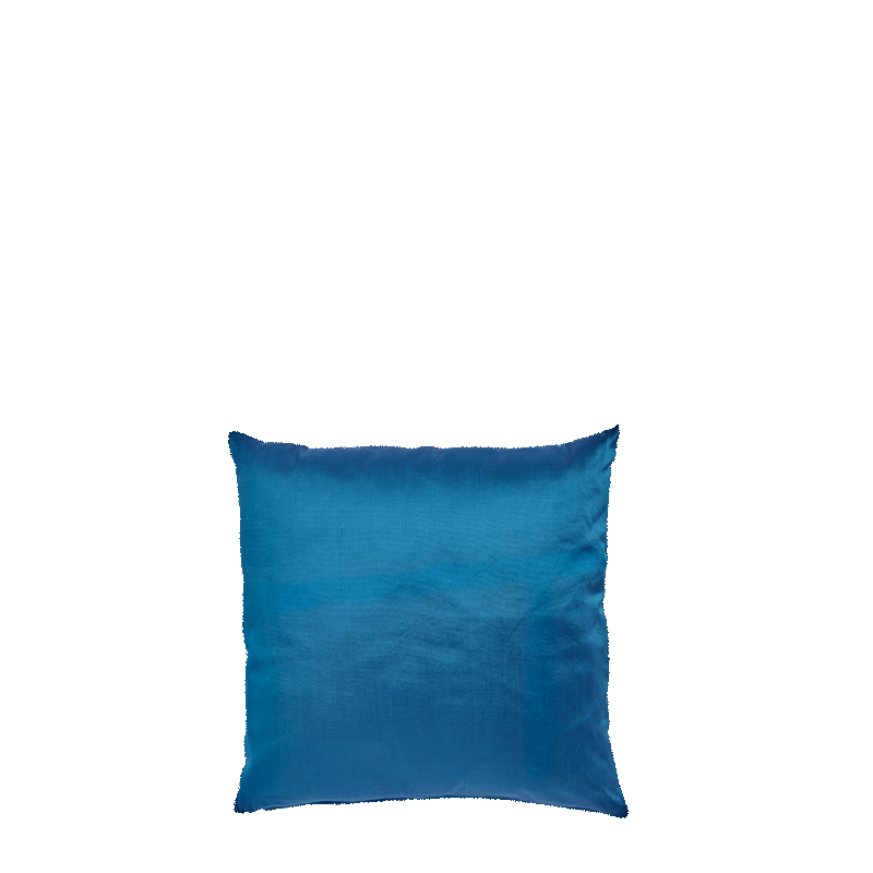 Ocean Blue Satin Cushion