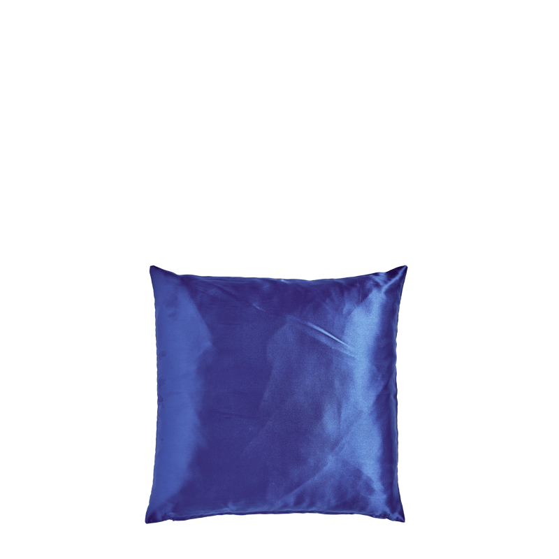 Medium Blue Satin Cushion