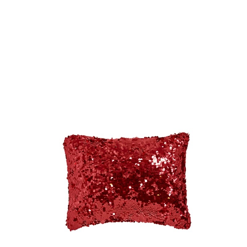 Red Sequined Cushion