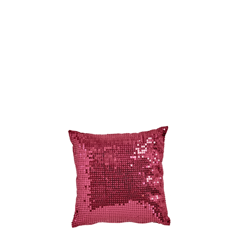 Pink Silk Cushion with Disco Print