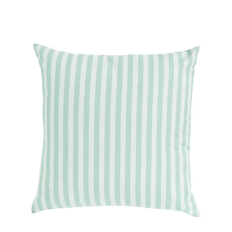 Turquoise Striped Cushion