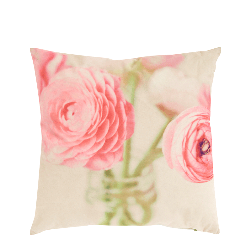 Cushion with Peonie Print