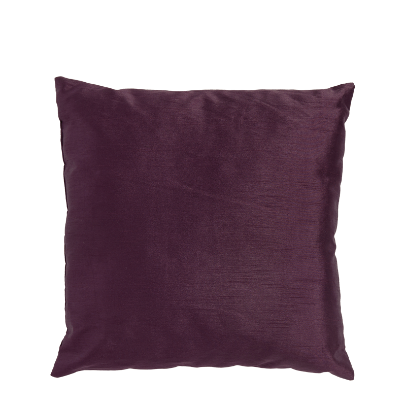 Dark Purple Silk Cushion