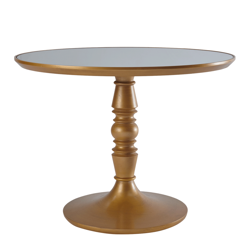 Baroque Café Table in Gold