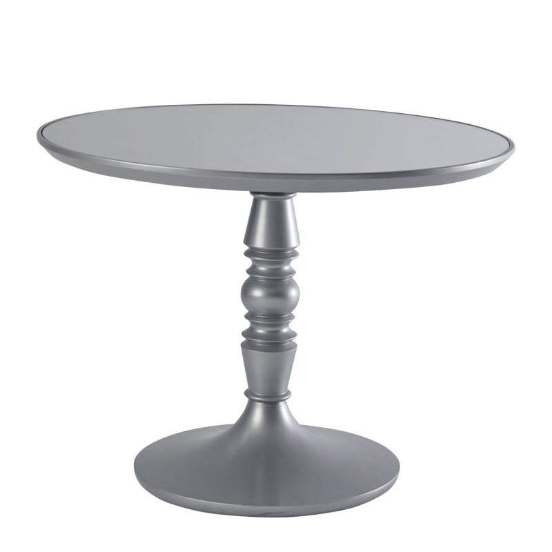 Baroque Café Table in Silver