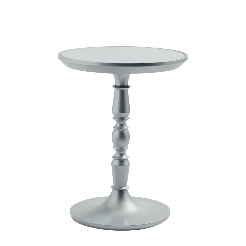 Baroque Occasional Table in Silver