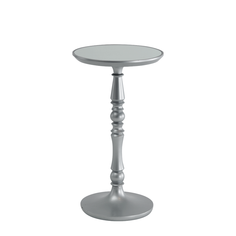 Baroque Poseur Table in Silver