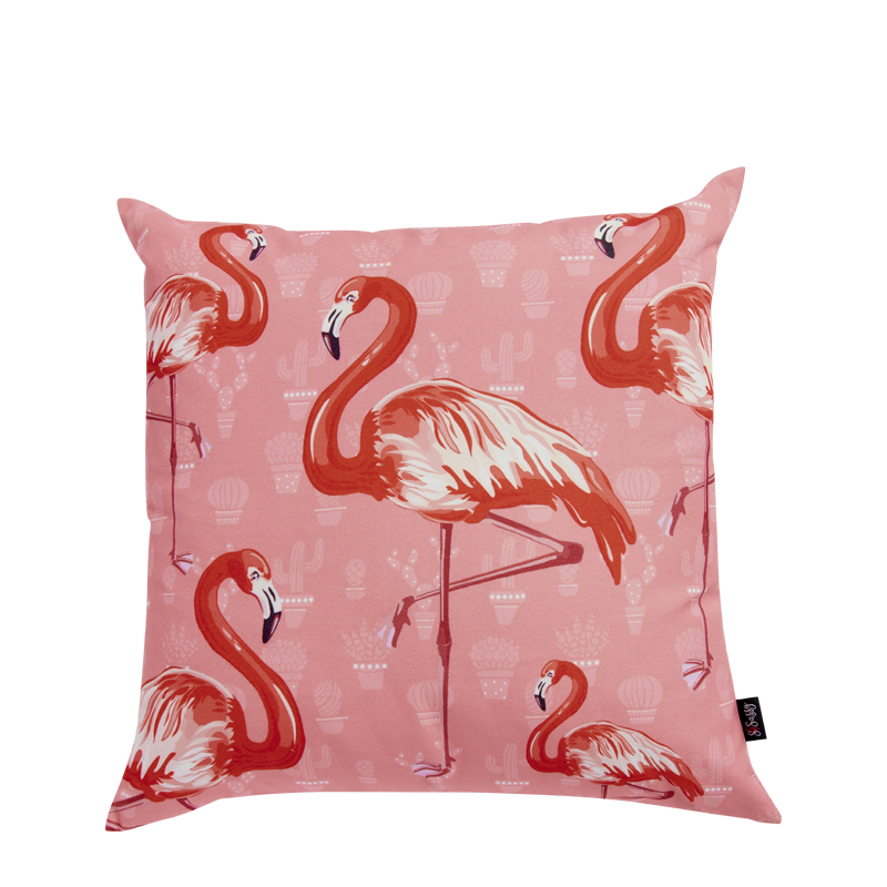 Pink Flamingos Cushion