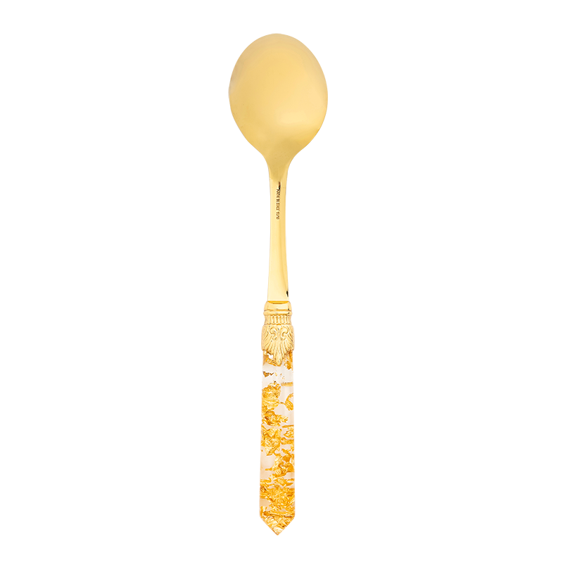 Gold confetti serving spoon