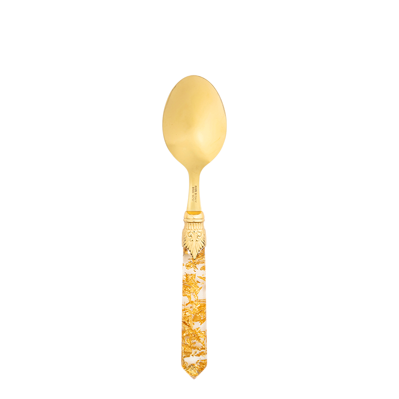 Gold confetti dessert spoon