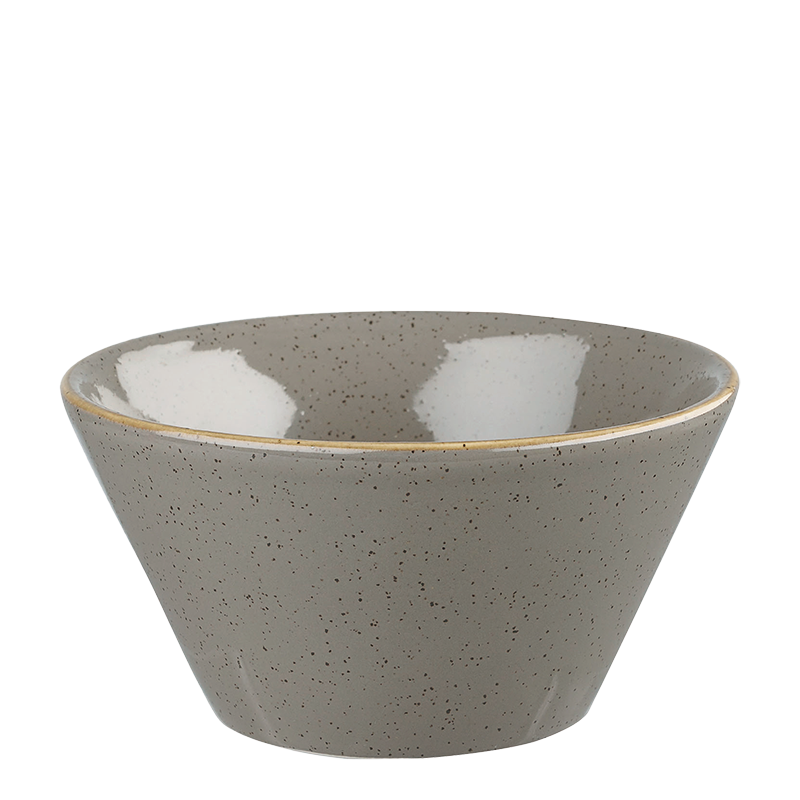 The gusto bowl in peppercorn grey