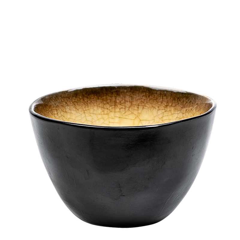 Lava bowl in Ochre yellow