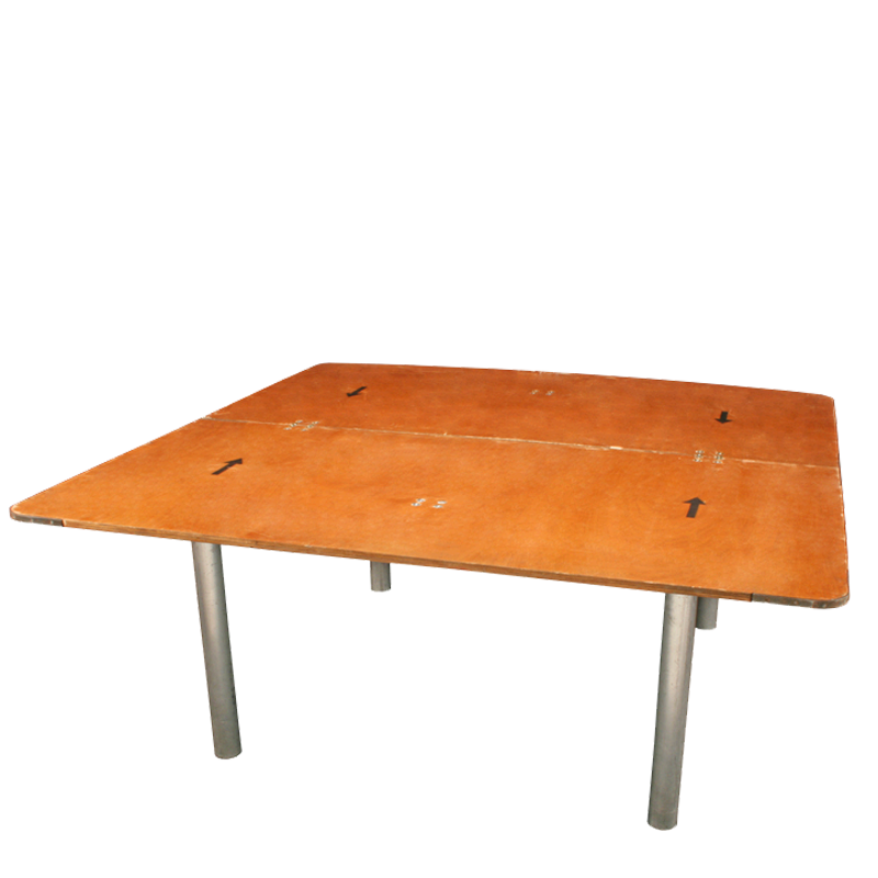 Trestle table 120 x 120 cm