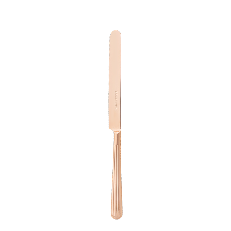 The Aurora Rose Gold dessert knife