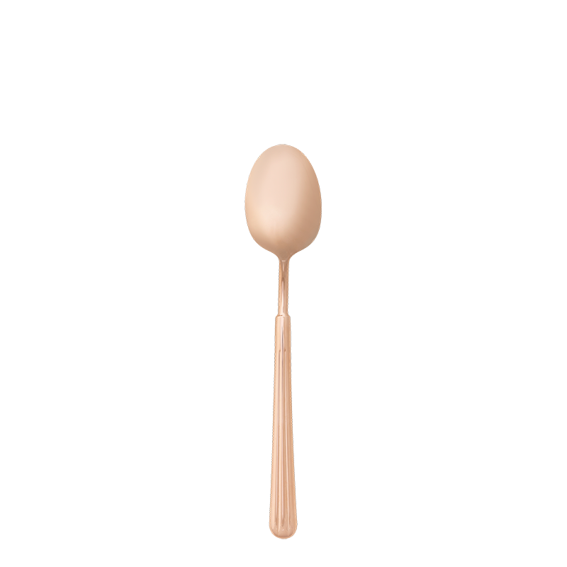 The Aurora Rose Gold dessert spoon