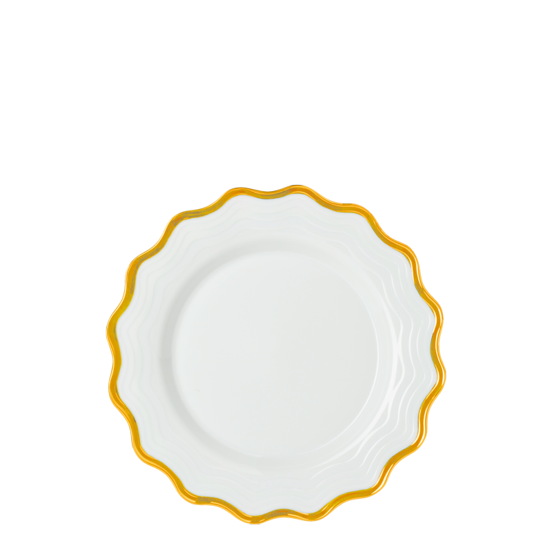 Gold Flower lunch plate Ø 22 cm