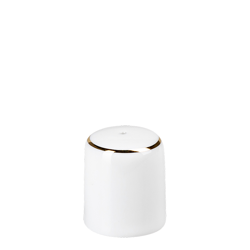 Gold rim Pepper Cellar Ø 3,2 cm H 3,5 cm (Pepper Not Provided)