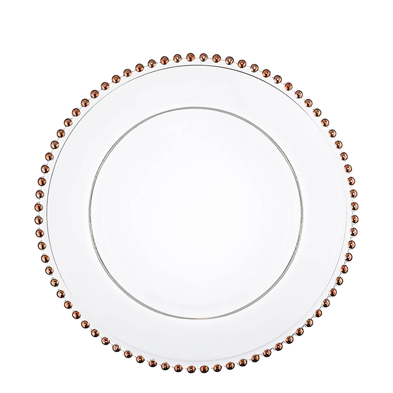 Daisy Rose Gold Charger Plate