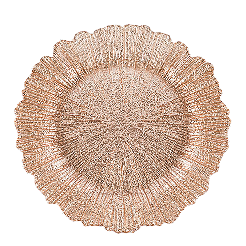 Savannah Rose Gold Charger Plate