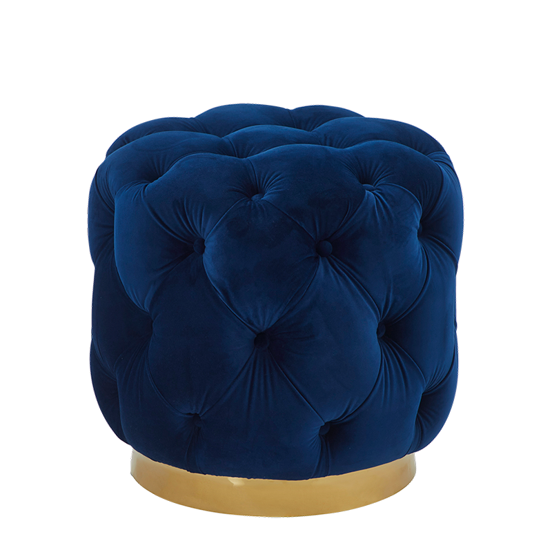 The Primrose Ottoman in Blue
