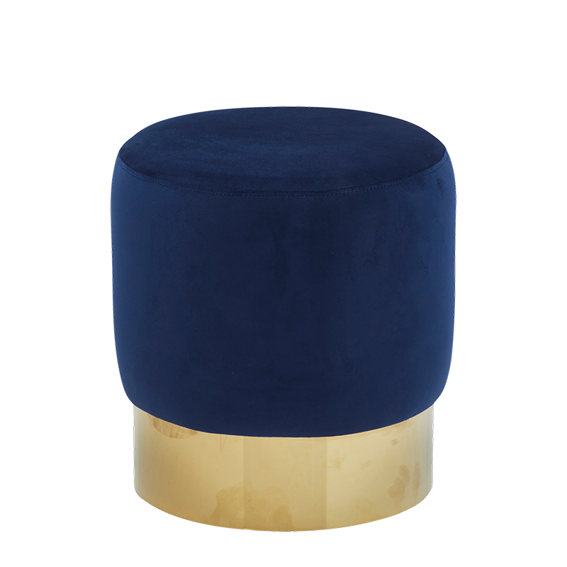 The Pinewood Ottoman in Blue