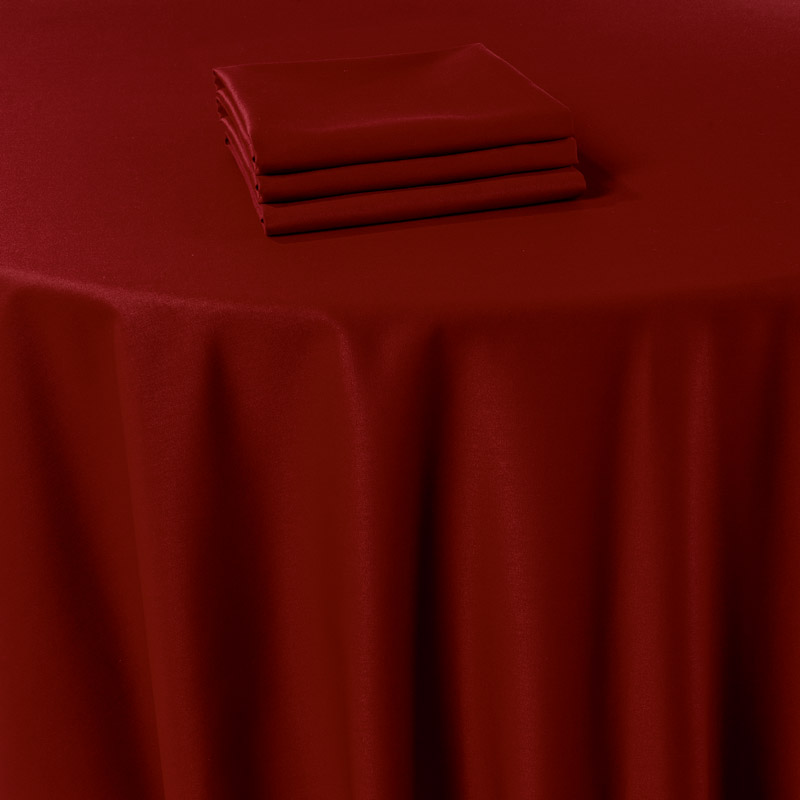 Timeless 330 cm Round Red Tablecloth