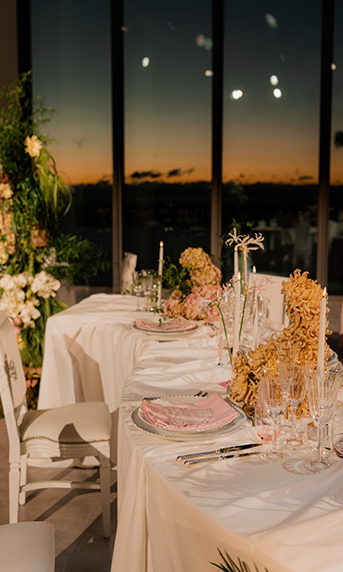 London skyline at dusk