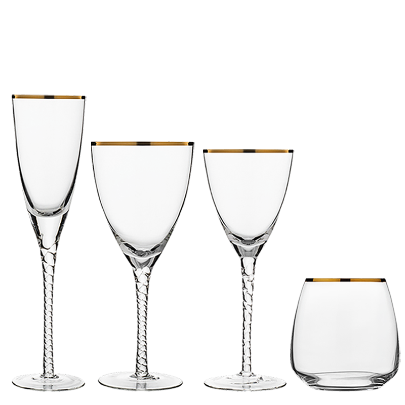 Cara Gold Glass
