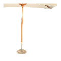Unbleached Louisiana Parasol 300 X 300 cm + Granite Stand Ø 50 cm