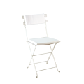 Trocadero White Chair with White Seat Pad and Back