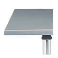 Square Steel Poseur Table Grey 60 X 60 X 111 cm