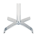 Square Steel Poseur Table Grey 60 X 60 X 111 cm