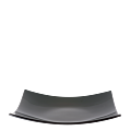 Square Dish Black Glass 29 X 29 cm