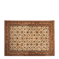 Vintage carpet, dominant colour red